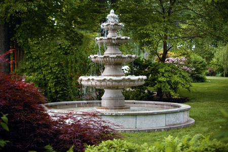 Large Monumental Palatial StoneFountain, Large Garden Fountain with pool for sale